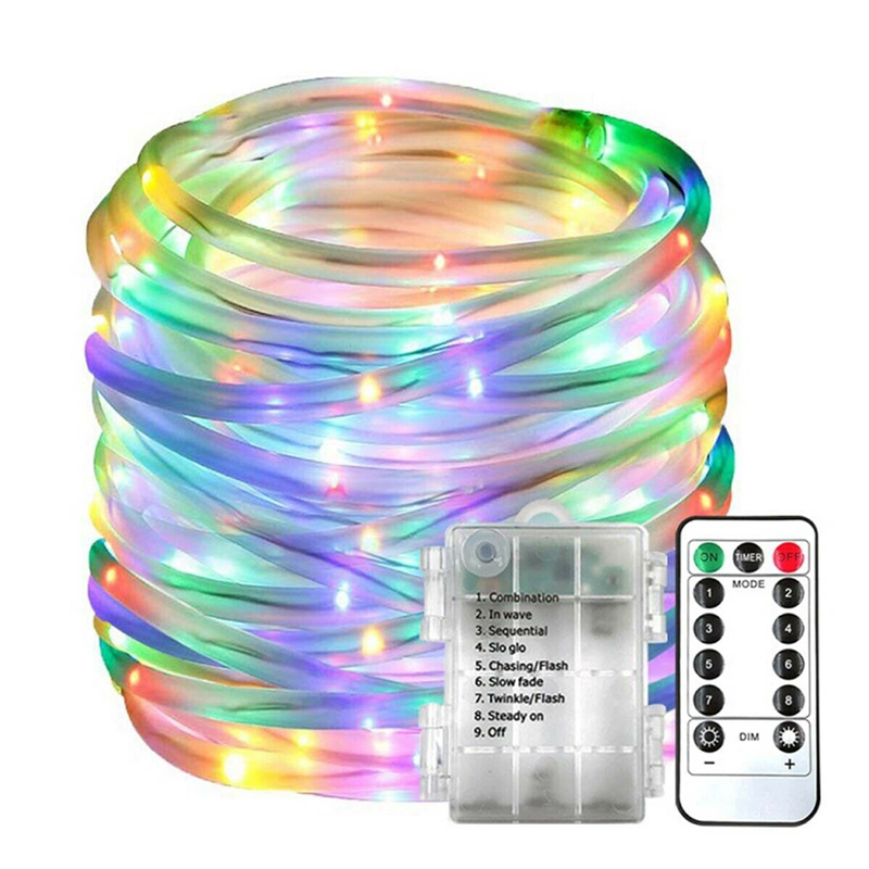 Find 5M 50LED Outdoor Tube Rope Strip String Light RGB Lamp Xmas Home Decor Lights for Sale on Gipsybee.com with cryptocurrencies