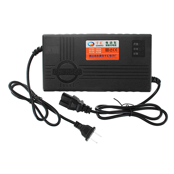 60V 20AH Lead Acid Battery Charger Adapter For Electric Bike Scooters US plug