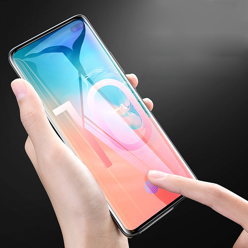 

Bakeey Support Fingerprint Sensor Unlock 3D Curved Edge Tempered Glass Screen Protector For Samsung Galaxy S10/Galaxy S10 Plus