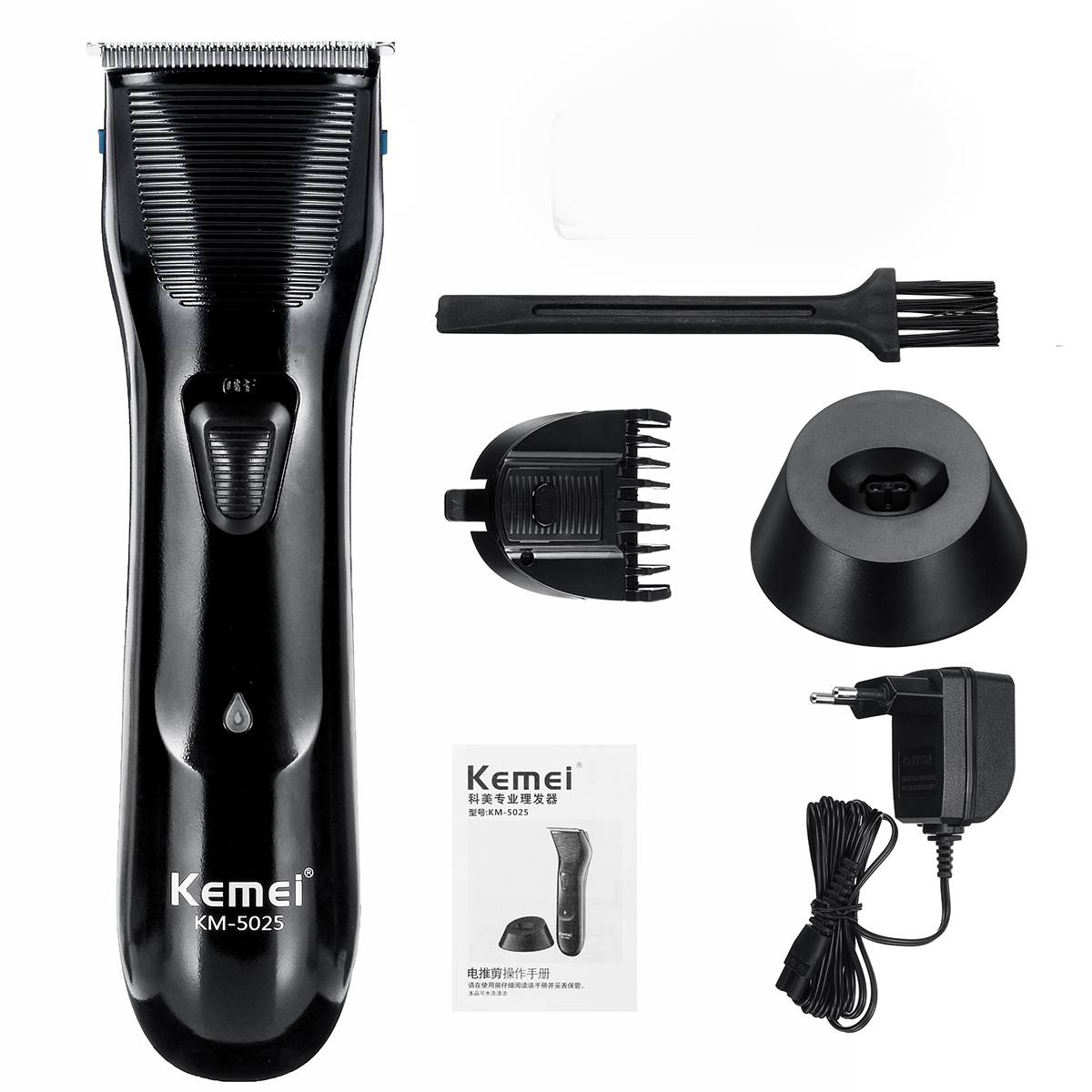 

Kemei Rechargeable Electric Hair Trimmer Cordless Clipper