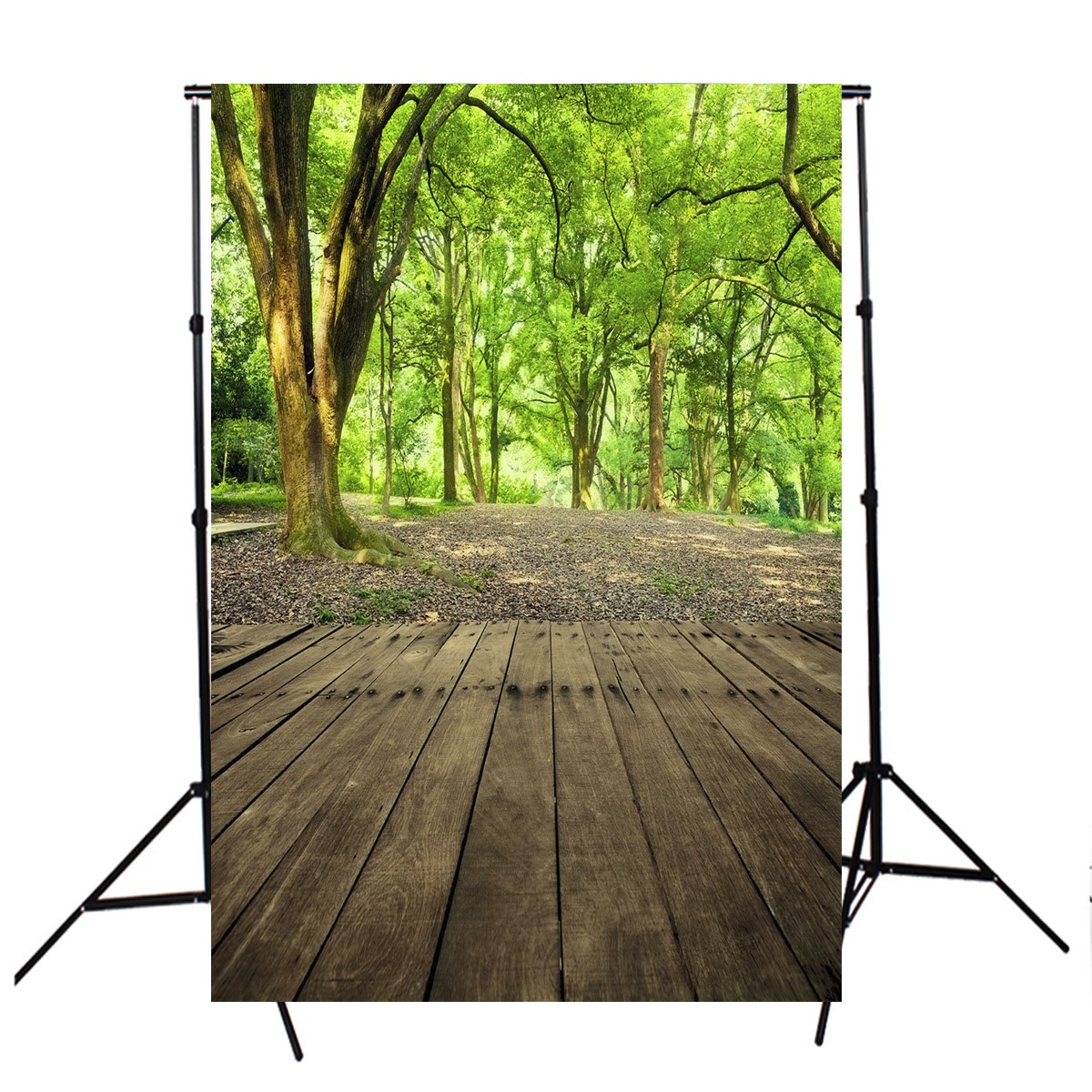 

5x7ft Vinly Green Forest Tree Floor Backdrop Photography Photo Background Studio Prop