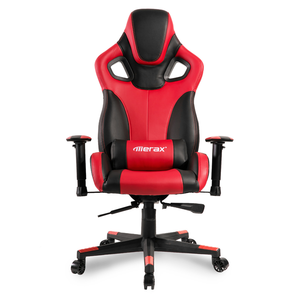 

Merax Office Chair Adjustable Rotating Lift Chair Recliner Napping Chair PU Leather Gaming Chair With Headrest Lumbar Support High Back Chair Folding Chair