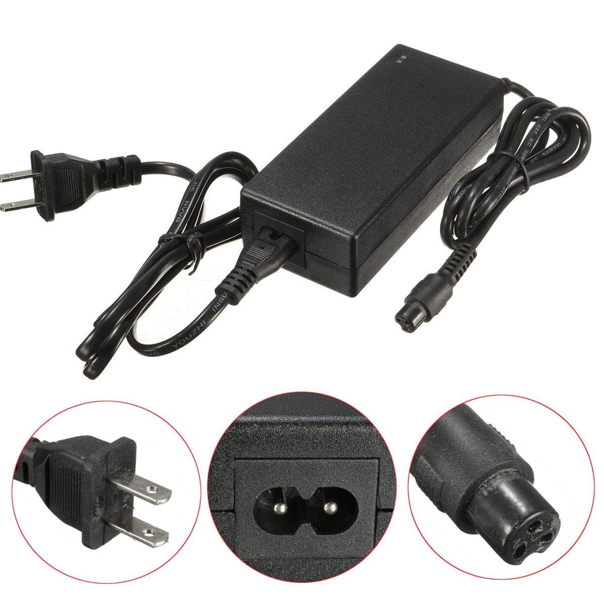 

BIKIGHT 42V 2A AC DC Power Adapter Battery Charger For Smart Electric Balance Scooter