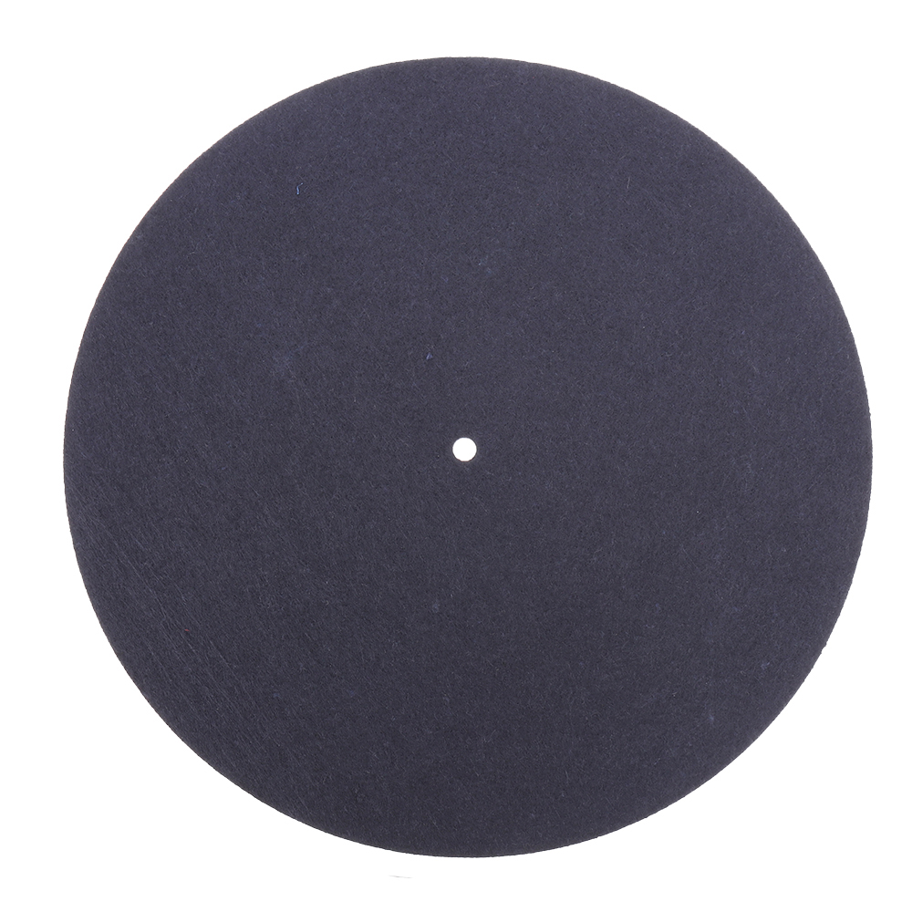 

280mm Black Rubber LP Turntable Vinyl Record Player 12 Inch Special Anti-static Wool Pad