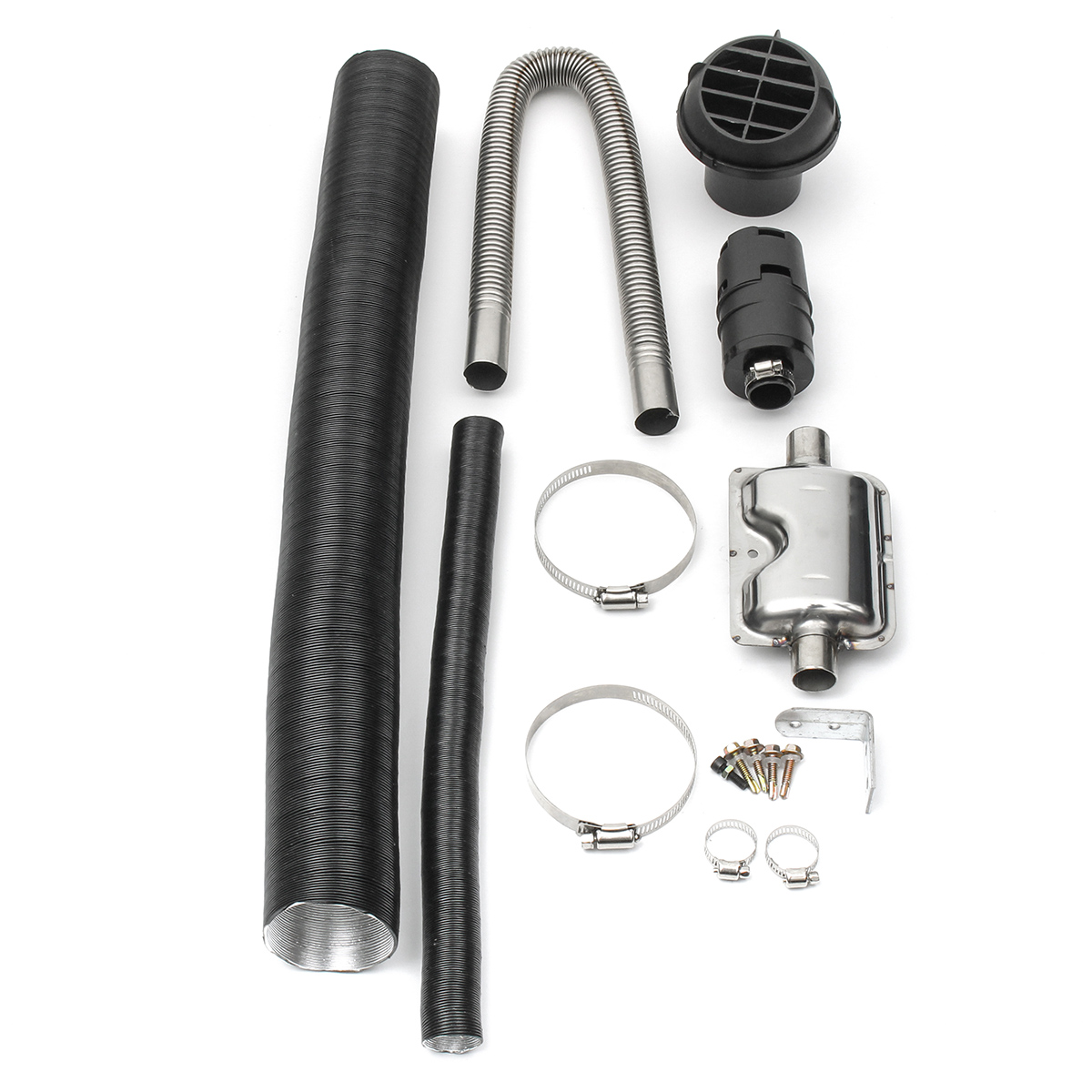 

24mm Exhaust Silencer +25mm Filter+ Exhaust & Intake Pipe For Air Diesel Heater