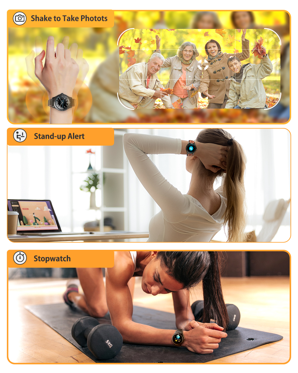 AllCall Awatch GT 4G Watch Phone with BlitzWolf® BW-HL2 Smart Watch 14