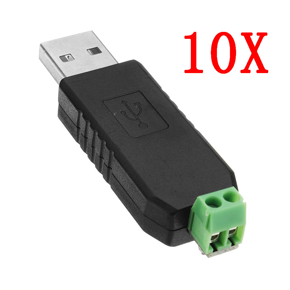

10pcs USB To RS485 Converter Module USB To TTL / RS485 Dual Function Dual Protection Support LED Display Communication Data