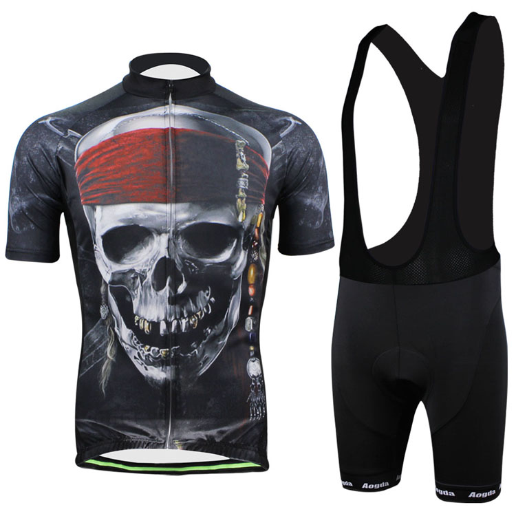 

Personalized Pattern Men Short Sleeve Breathable Jerseys and Bib Shorts Bike Wear Aogda Bicycle Kit