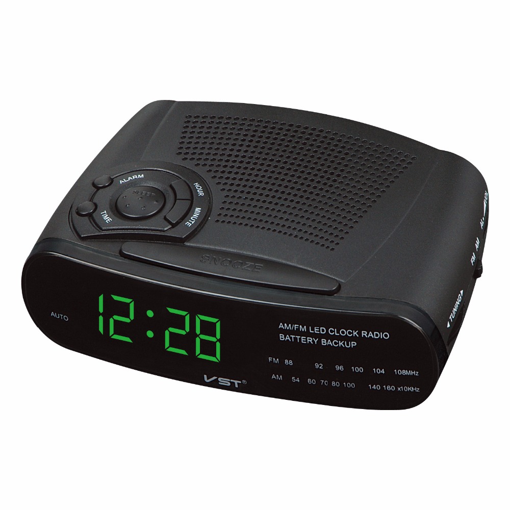 

VST ST-10 EU Plug Electronic AM/FM Radio LED Digital Display Alarm Clock Snooze Function Clock