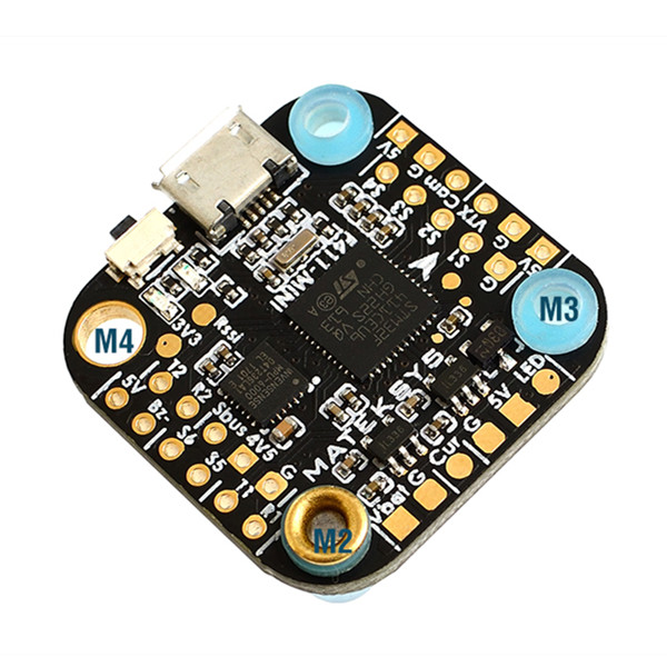 

Matek System 20x20mm F411-mini Mini F4 Flight Controller AIO OSD BEC and LED Strip for RC Drone
