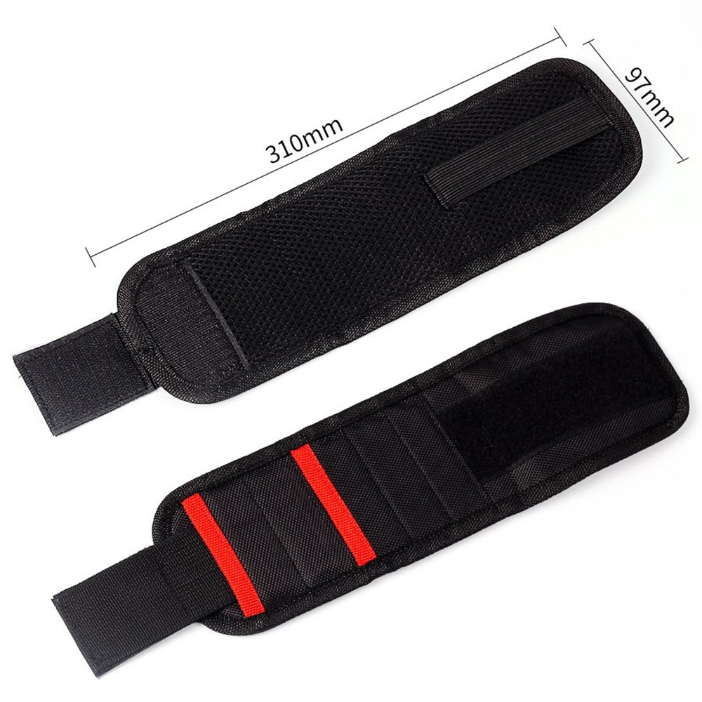HILDA Magnetic Wristband Tool with 10pcs Magnets Wrist Band for Holding Tools Wrist Bands Tool Holde