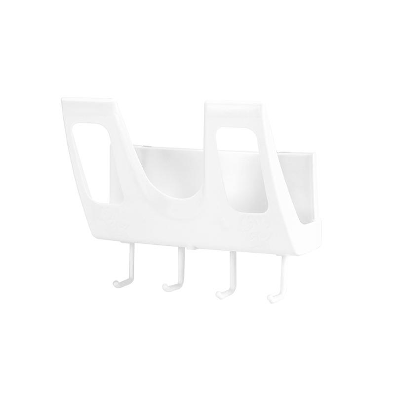 

Wall-mounted Pot Cover Rack Household Punch Free Seamless Plastic Rack Kitchen Storage Rack Baskets