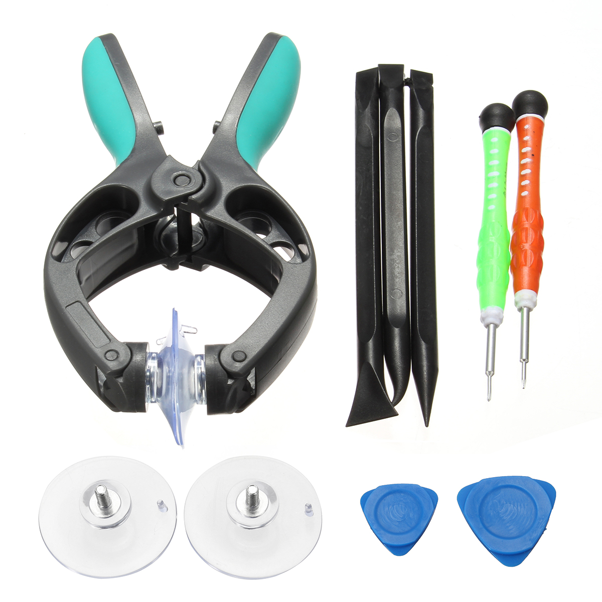 

10 in 1 Mobile Phone Repair Tools Kit LCD Screen Opening Pliers Tool Screwdrivers Pry Suction for Disassembly iPhone 5 5