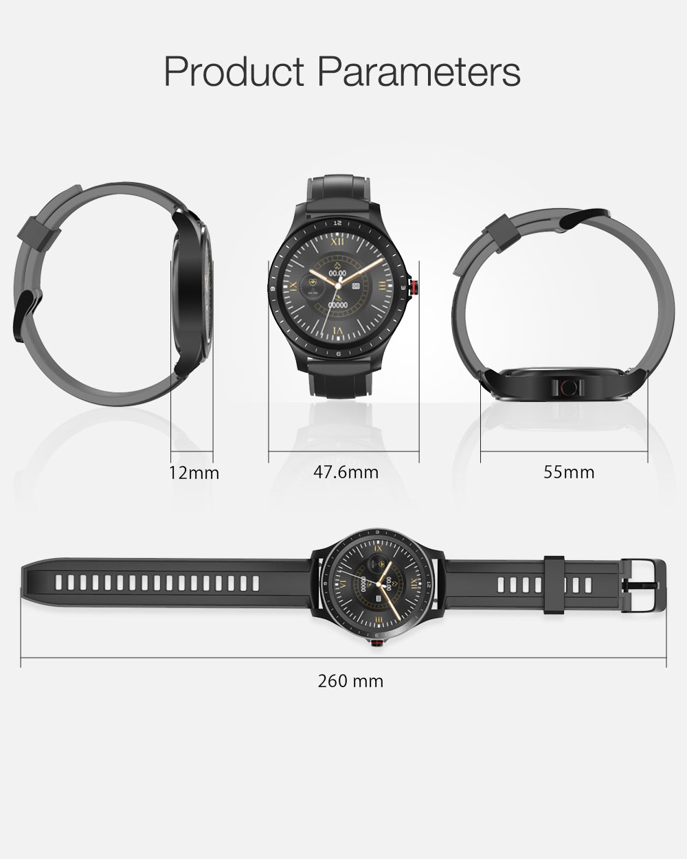 AllCall Awatch GT 4G Watch Phone with BlitzWolf® BW-HL2 Smart Watch 17
