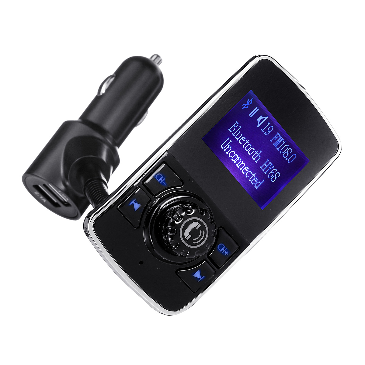 

HY-68 bluetooth FM Transmitter QC 3.0 Wireless In-Car Radio Adapter Handsfree LED Display Dual USB 1A 2.1A Car Charger