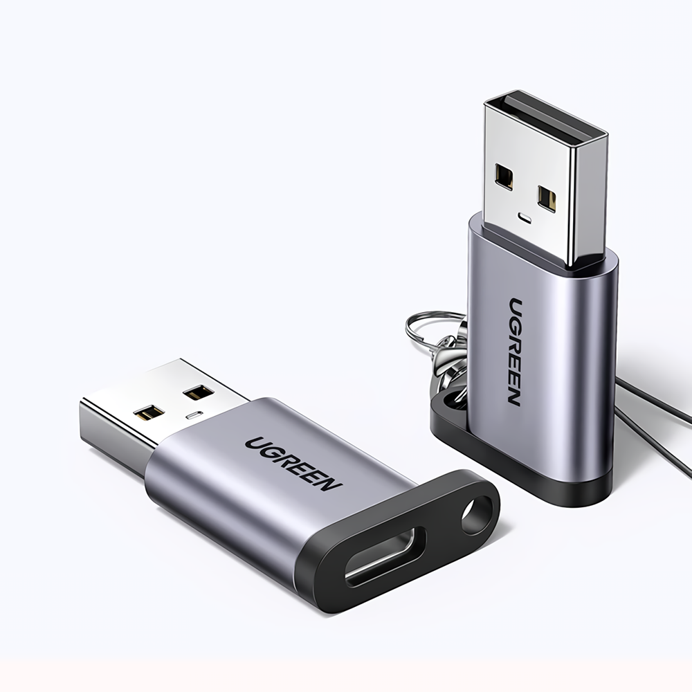 Find Ugreen USB 3.0 Male to USB 3.1 Type C Female Adapter USB-C Data Cable Converter Connector With Removable Chain US276 for Sale on Gipsybee.com with cryptocurrencies