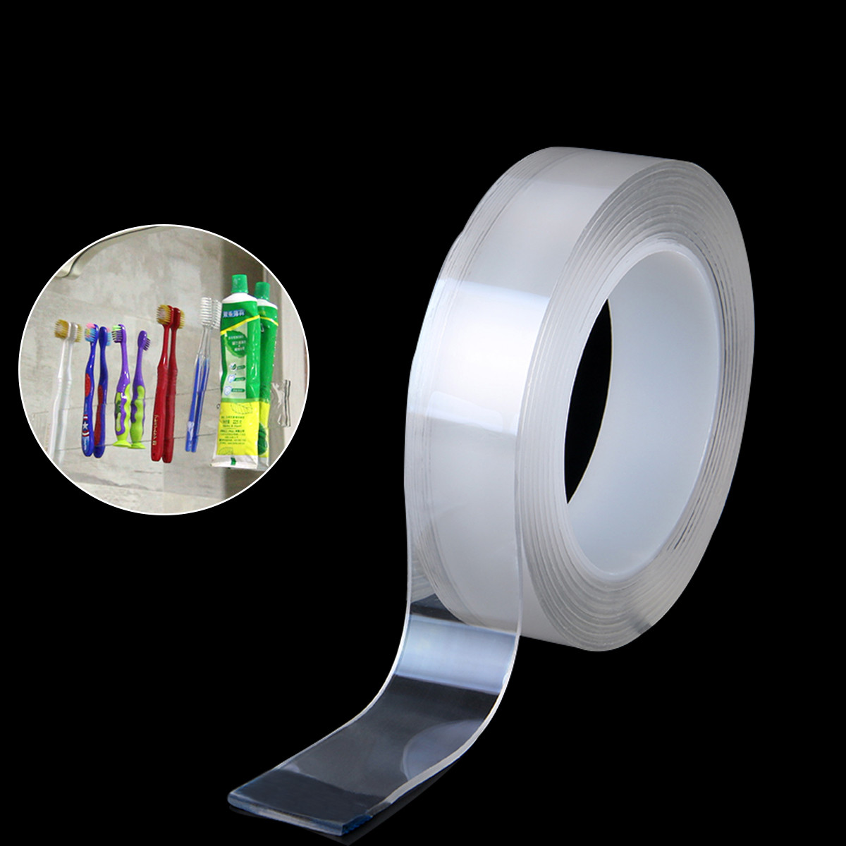 

1/3/5M Nano PU Gel Double-Sided Traceless Tape Transparent Adhesive Tapes