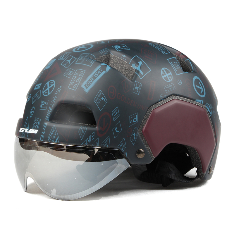 

GUB V3 Bicycle Helmets Road City Bike Urban Magnetic Lens BMX Fixed Safe Cap Men Women Skating Skate Helmets Cycling Accessories