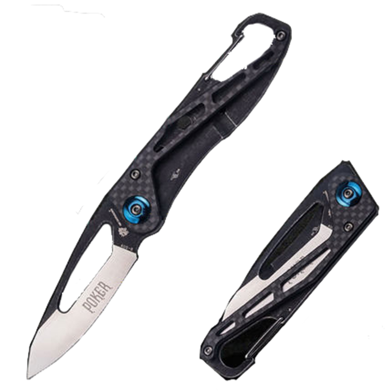 

HX OUTDOORS ZD-009B Carbon Fiber EDC Portable Folding Knife Outdoor Wallet Knife Fishing Knife