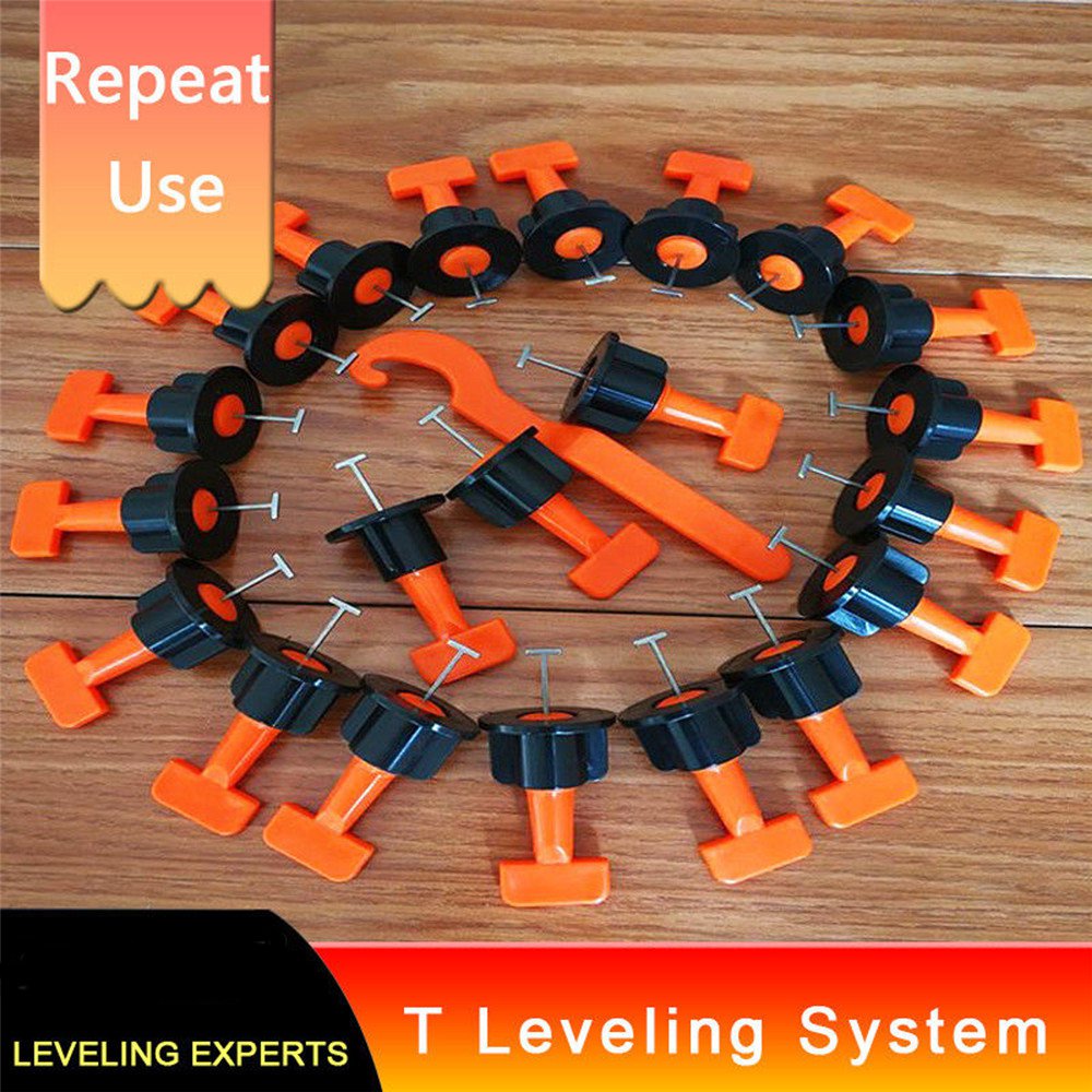 50pcs Plastic Ceramic Tile Leveler Tools Tile Leveling Locator T Leveling System Kits Tile Spacers