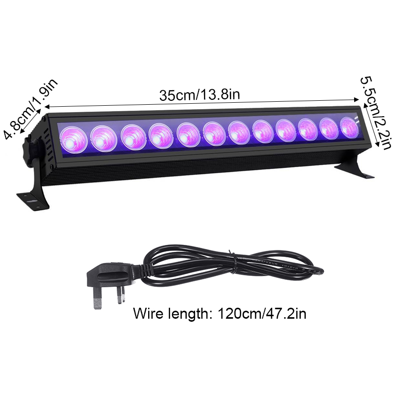 Find GLIME 12LED 36W UV LED Light Bar 360Â° Adjustable Wall Lights Lamp for DJ Stage Party for Sale on Gipsybee.com with cryptocurrencies