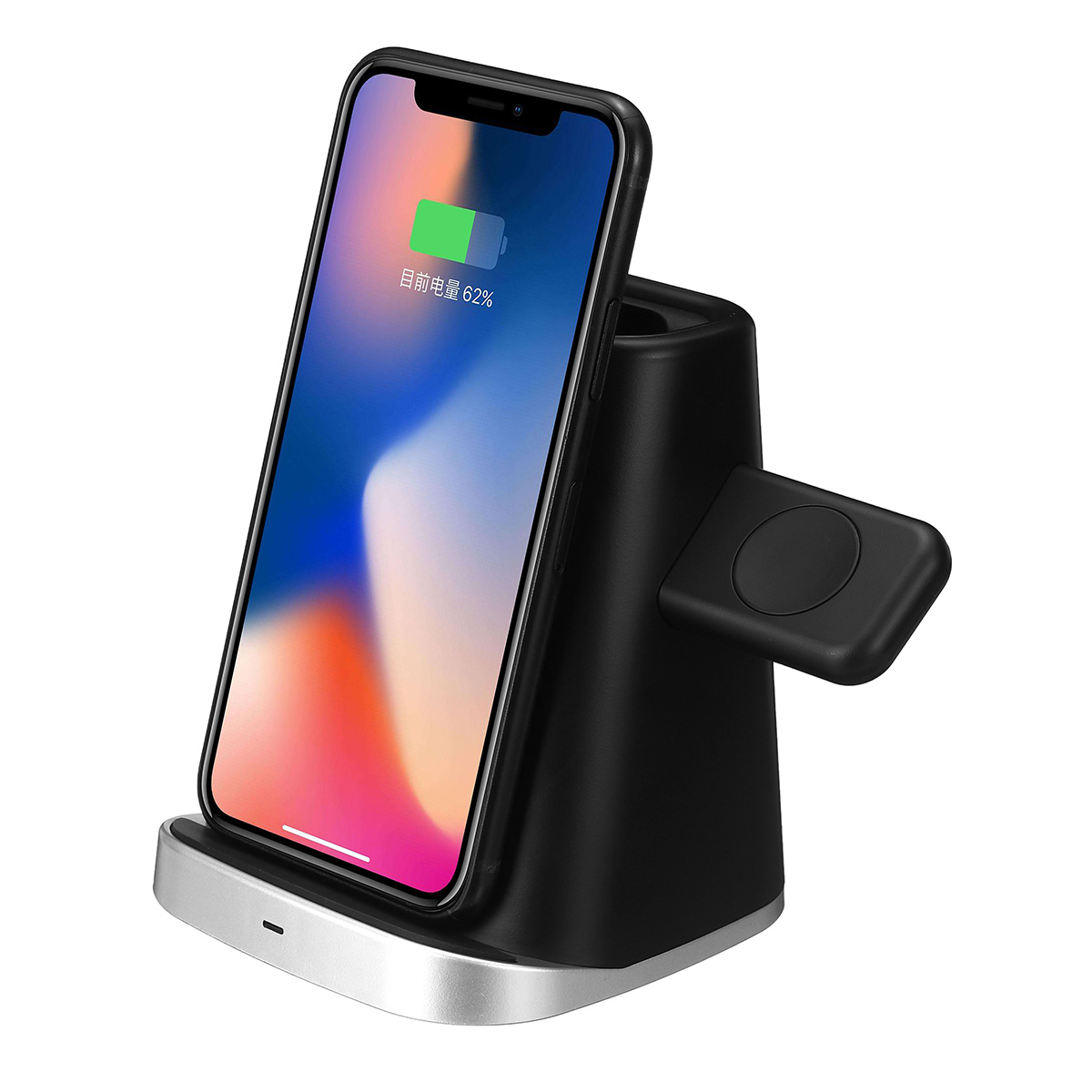 

3 In 1 10W Wireless Charger Phone Holder Earphone Charger Watch Charger For iPhone Samsung Huawei Xiaomi