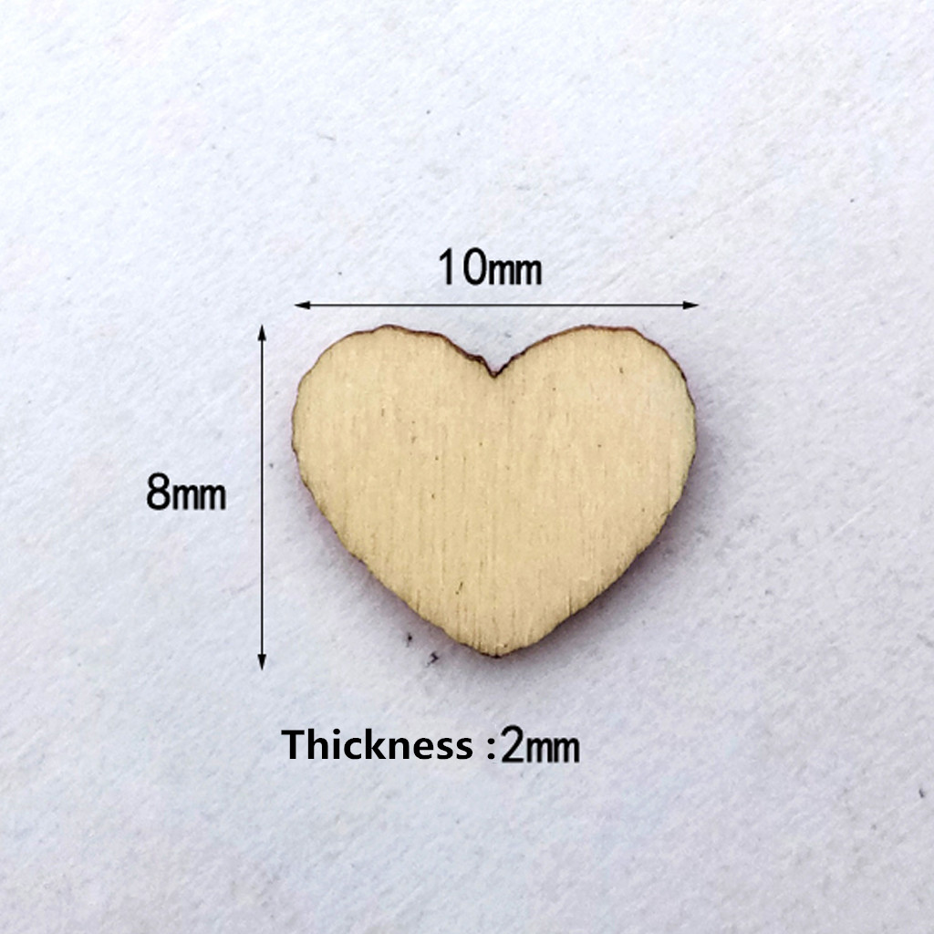100Pcs Laser Engraving Rustic Wooden Love Heart Crafts DIY Wedding Table Scatter Confetti Vintage Decorations Gift 13