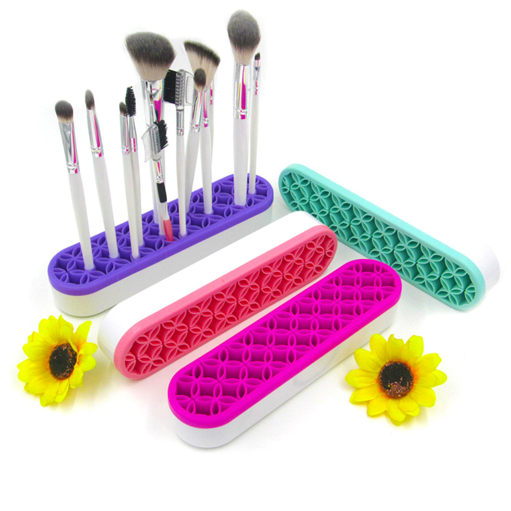 

Silicone Makeup Brushes & Toothbrush Organizer
