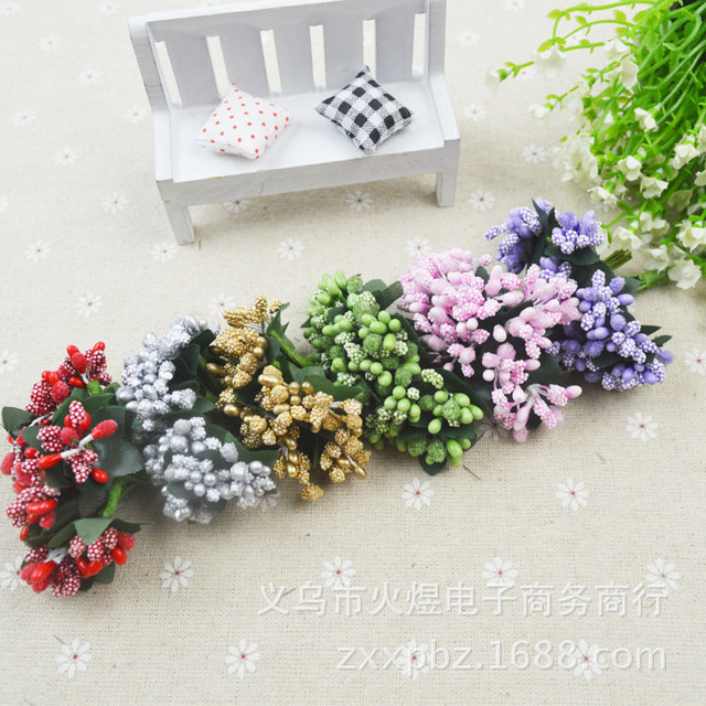 

Diy Simulation Plant Handmade Material Wedding Candy Box Decoration Dried Flower Bouquet Fruit Fruit Bead