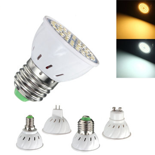 

E27 E14 GU10 MR16 3.5W 24 SMD 5050 LED Чистый белый теплый белый Spotlightt Bulb AC110V AC220V