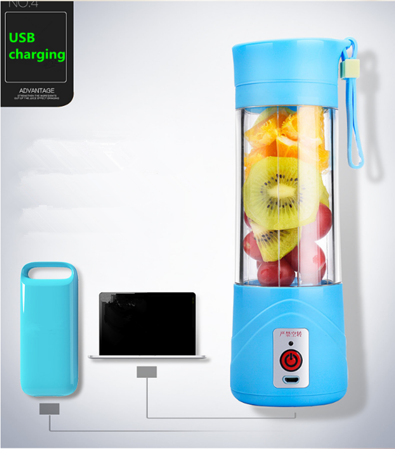 Portable Electric Juice Cup USB Electric Fruit Juicer Handheld Smoothie Maker Juice Cup USB Blender Charging Cable 6