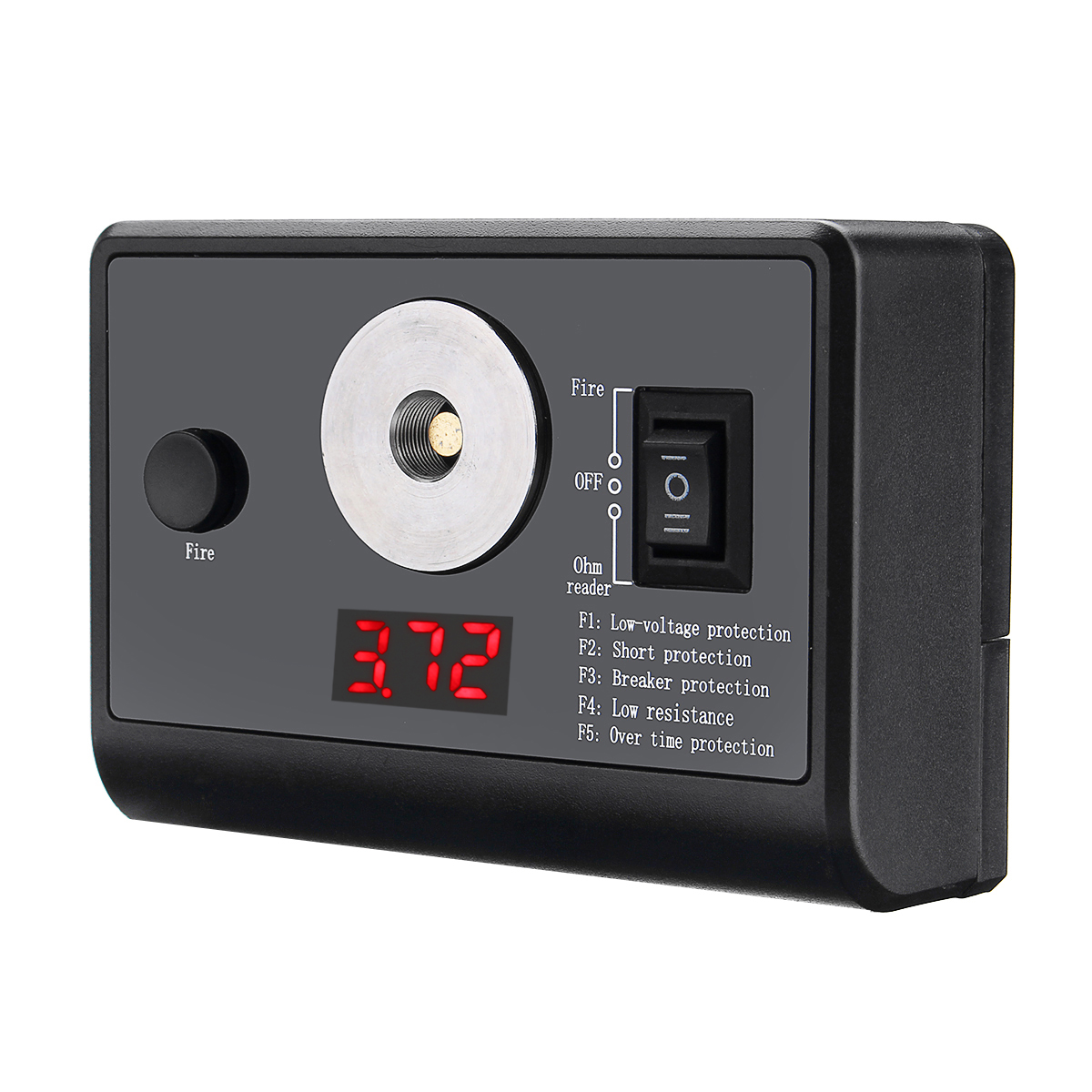 

521 Mini Tab Coil Tester Burner Measured Resistance Ohm Meter DIY Tool Digital Display