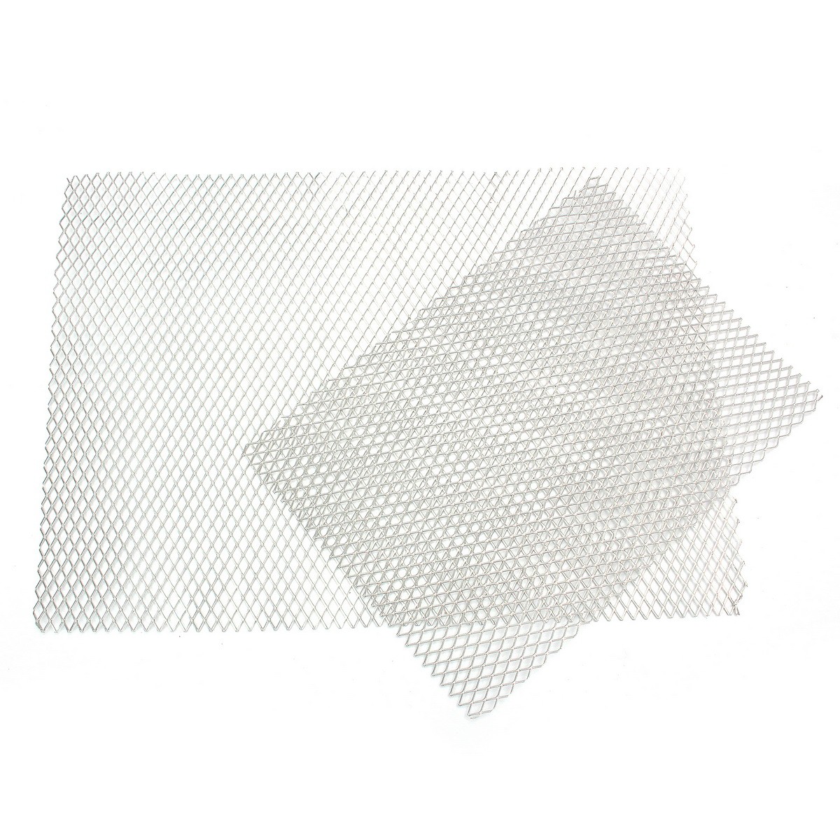 

A5 A4 Size Aluminum Mesh Sheets Diamond Mesh Expandable Metal Raised Craft Plates