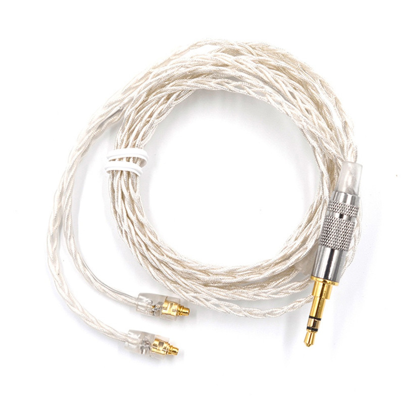 

Original KZ MMCX 3.5mm Earphone Cable Silver Plated Upgrade Wire Universal Diy Music Cable
