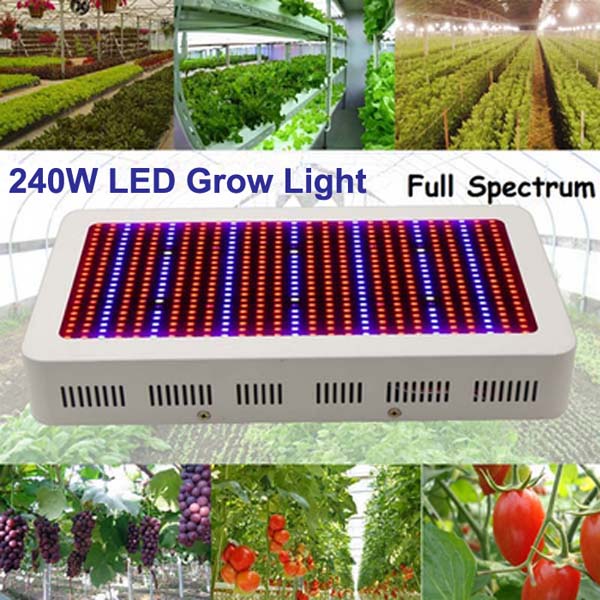 

240W Gardening Full Spectrum LED Plant Grow Light Greenhouse Plant Seedling Lamp