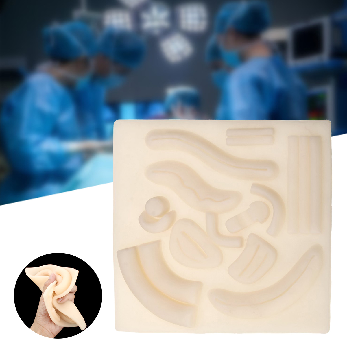 

Медицинская 3D Skin Suture Pad Набор Медицинская Модель раны Хирургическая тренировка Студент Практика