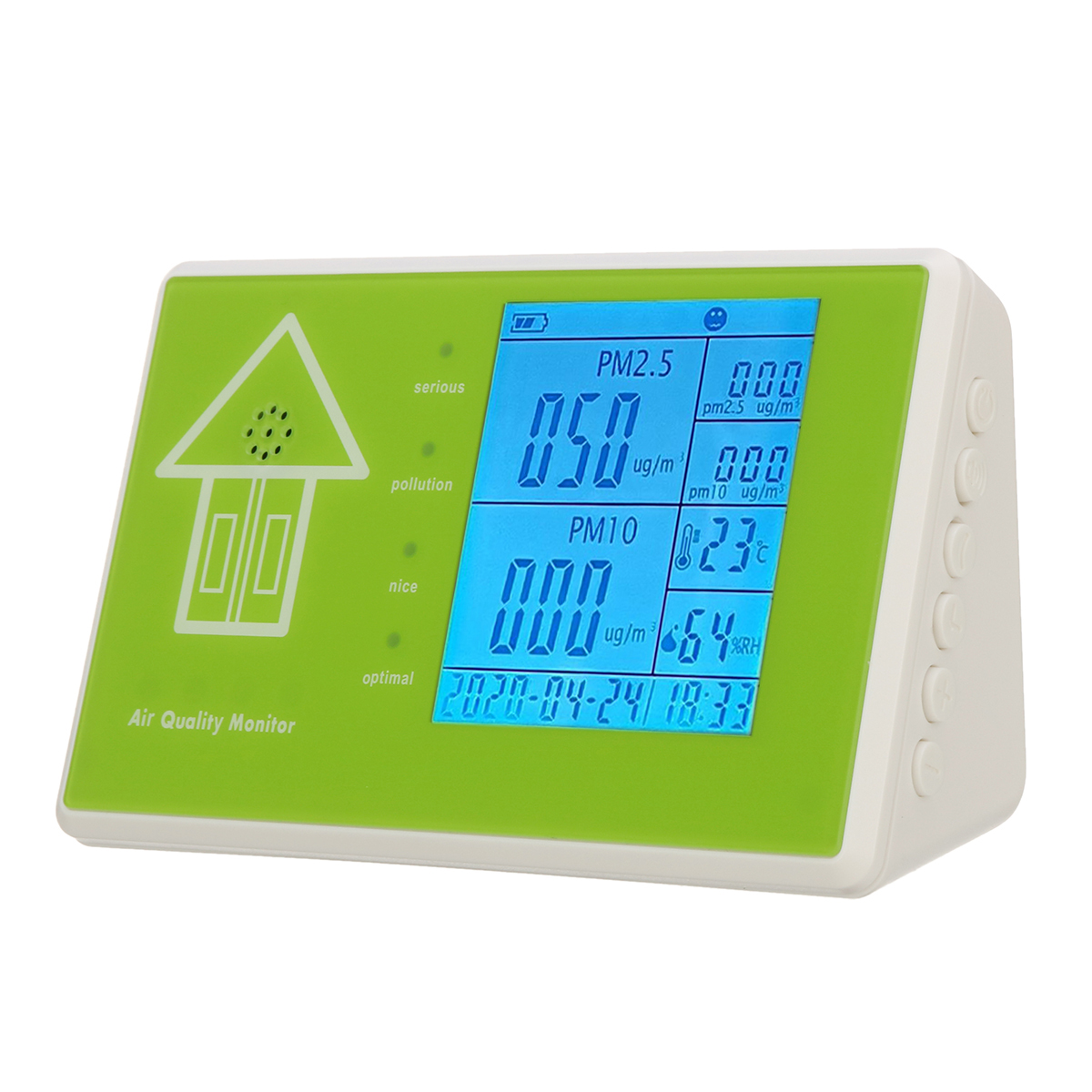 

6 in 1 Air Quality Detector PM2.5 PM10 TVOC HCHO