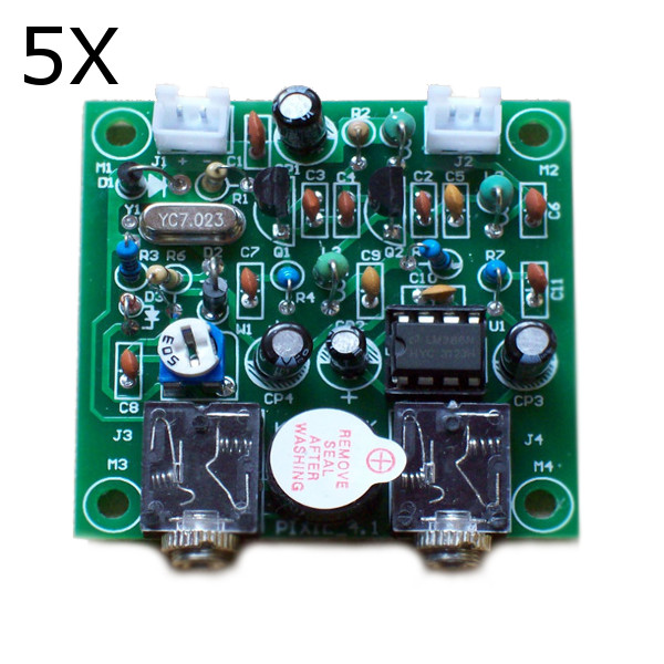 

5Pcs DIY QRP Pixie CW Receiver Transmitter Kit 7.023MHz Shortwave Radio