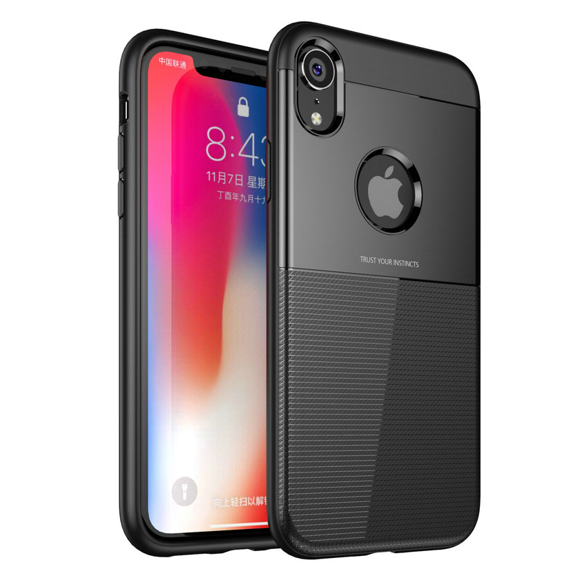 

Bakeey Protective Case for iPhone XR Armor Anti Fingerprint Hybrid PC & TPU Back Cover