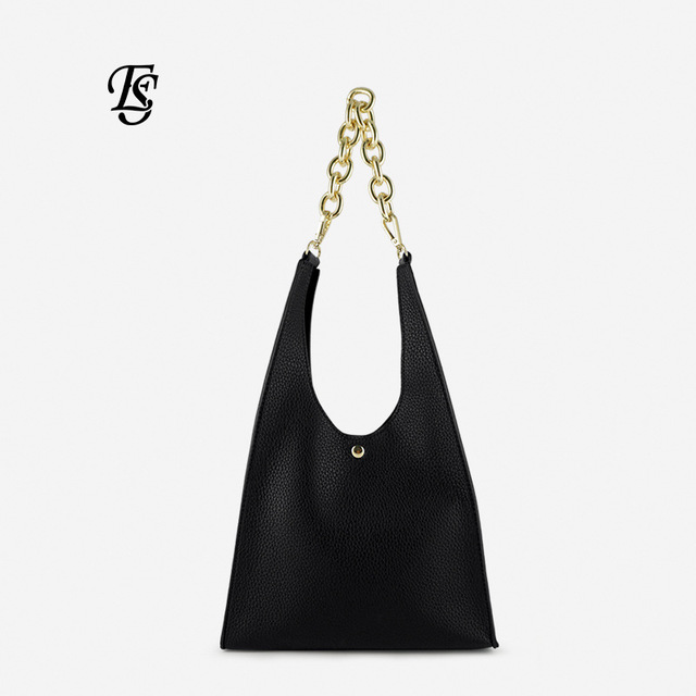 

Ladies Bag New Fashion Chain Handbag Buckle Casual Dumpling Type Pu Shoulder Bag