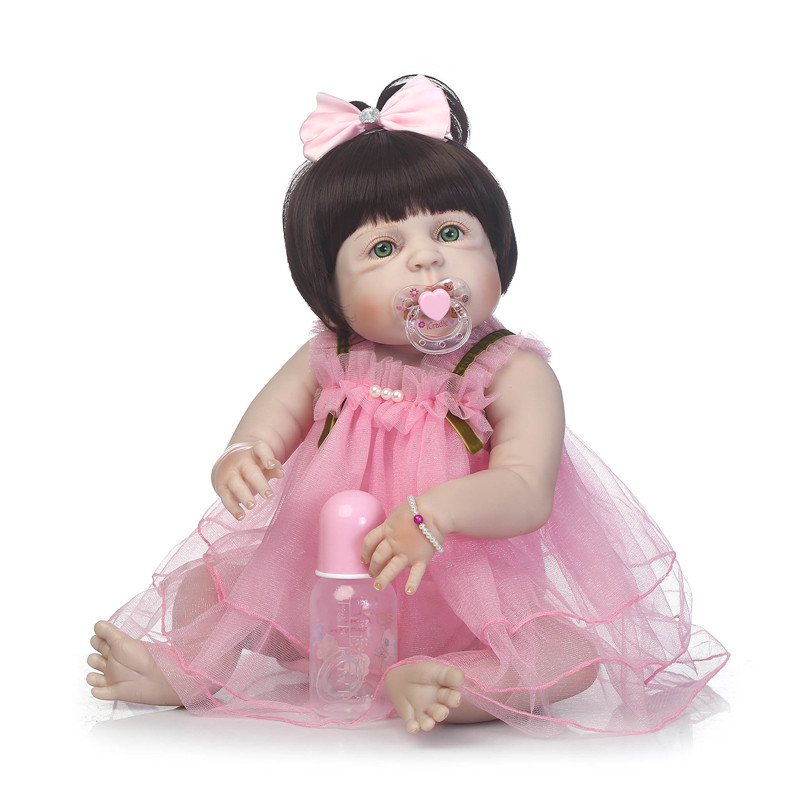 

NPK 23inch Soft Тело для тела Силиконовый Детские игрушки для новорожденных Baby Libelike Bebe Alive Doll Рождественские подарки