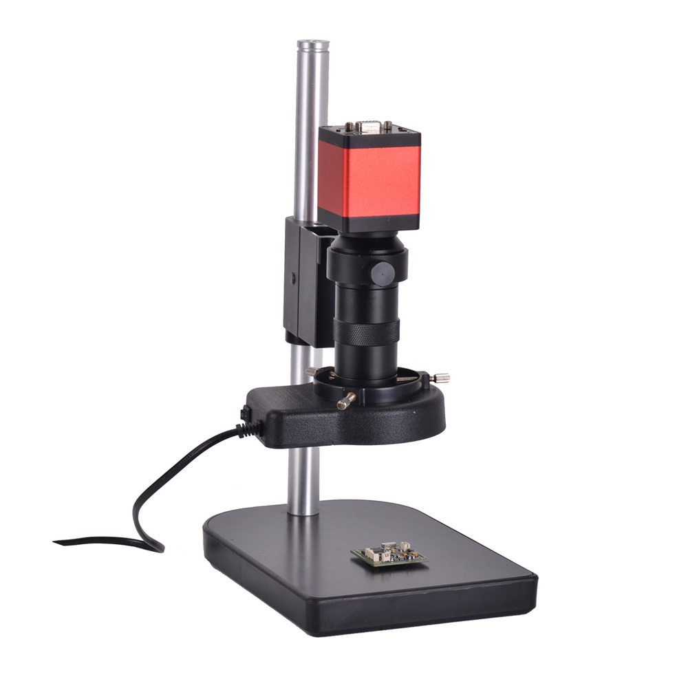

HAYEAR 13MP 1/3 Inch CMOS HD VGA Digital Industry Video Inspection Microscope Camera Set+100X C-mount Lens+56 LED Light+Table Stand