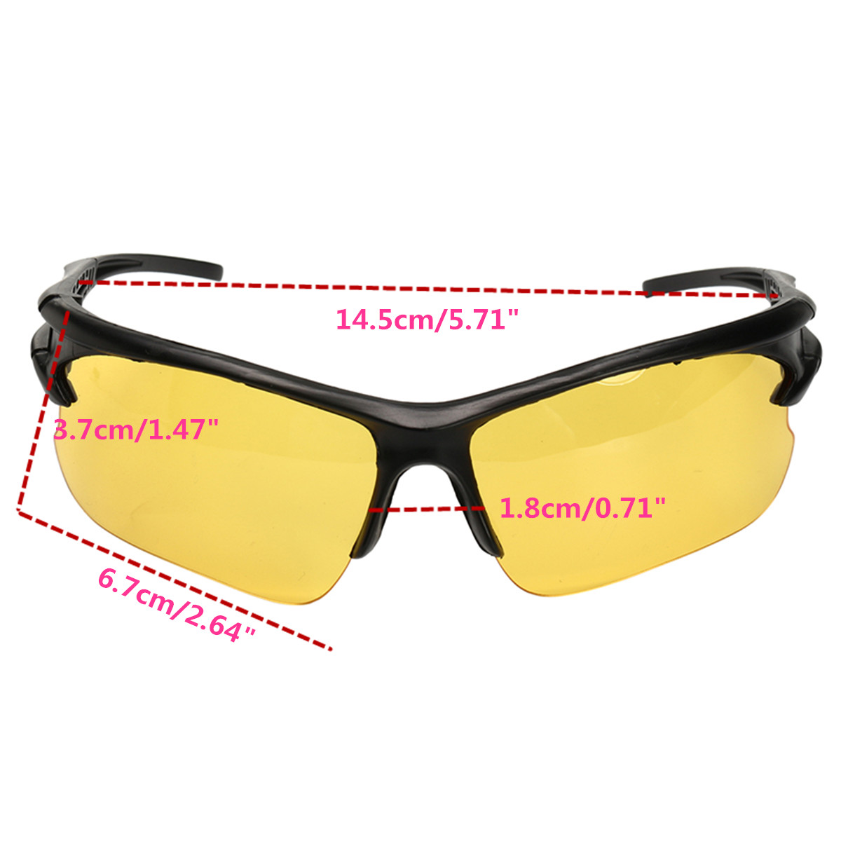 Anti Glare TAC Driving Yellow Lens Sunglasses Night Vision Polarized Glasses 9
