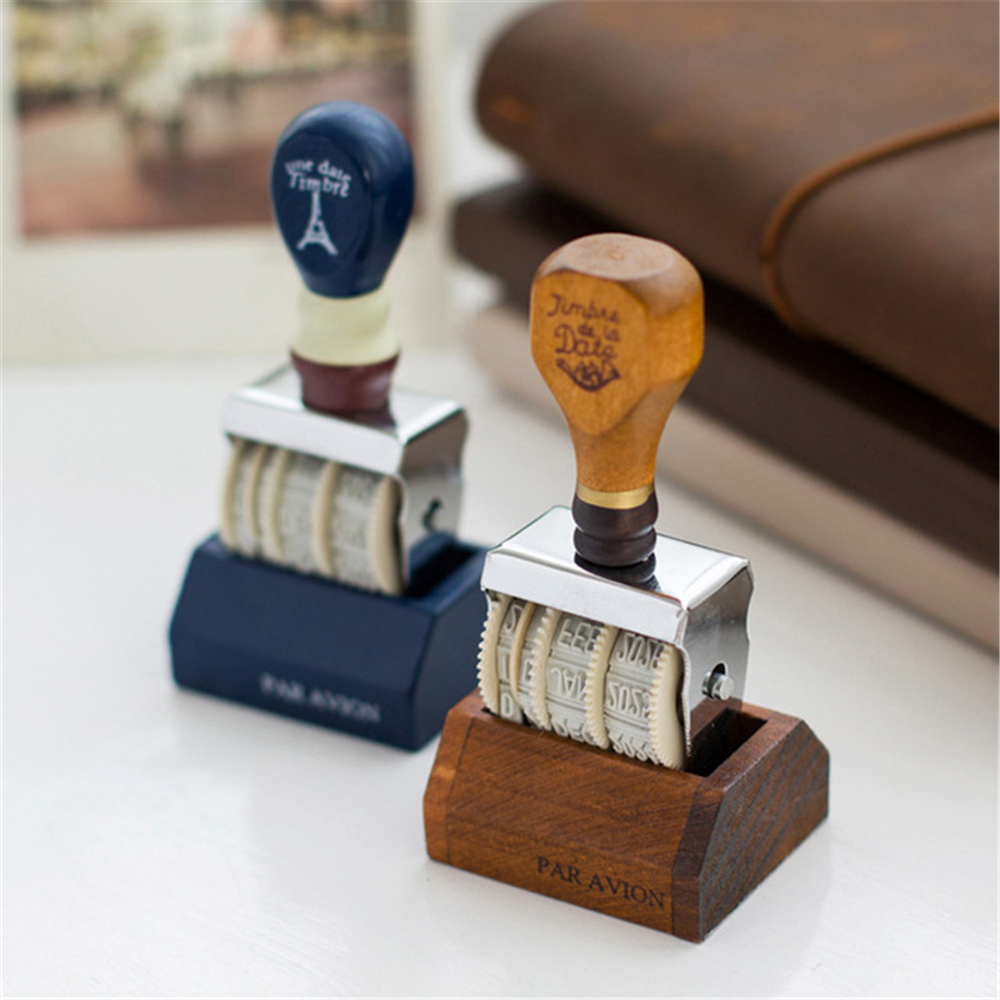 Find Vintage Date Seal Wooden Handle Date DIY Stamp Diy Stamps For Scrapbooking Stationery Decal Material School Supplies for Sale on Gipsybee.com with cryptocurrencies
