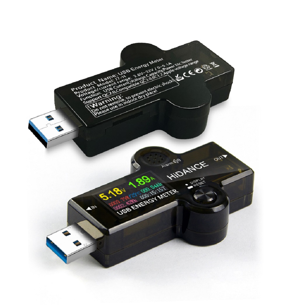 

Digital USB3.0 Tester IPS Color Screen Voltmeter Ammeter Charger Power Detection Instrument Power Bank Charger Indicator