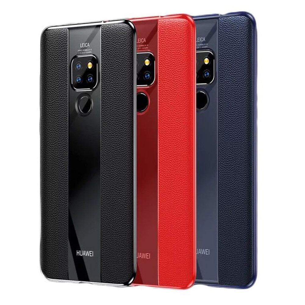 

Bakeey™ Luxury Shockproof PU Leather + Soft TPU Back Cover Protective Case for Huawei Mate 20