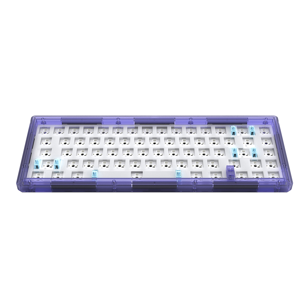 Find TEAMWOLF CIY GAS67 Transparent Mechanical Keyboard Customized Kit 67 Keys Macro Programming Musical Rhythm RGB Backlit Hot Swap 3/5 Pin Switch Gasket PCB Mounting Plate Case for DIY Assembly Keyboard for Sale on Gipsybee.com with cryptocurrencies