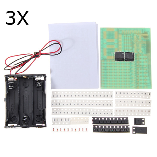 

3Pcs HKT002 SMD Soldering Practice Board Electronic Components DIY Learning Kit