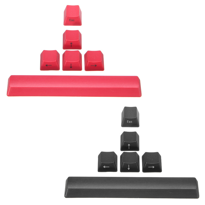 

ESC Пробел Направляющая Ключ OEM-профиля PBT Side Printed Keycaps Черный и красный
