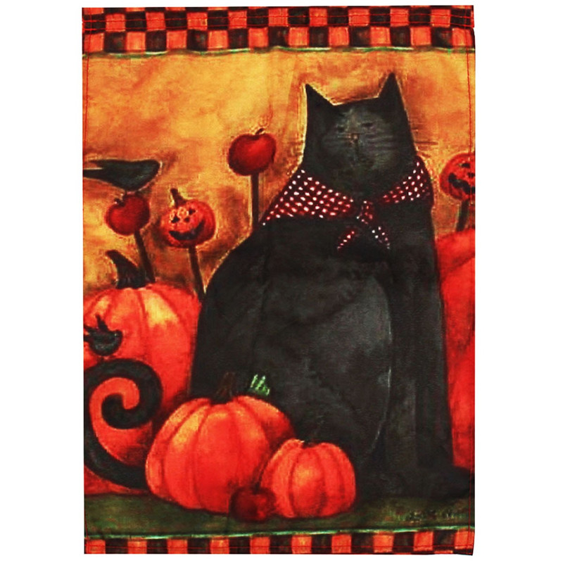 

Halloween Party Home Decoration Black Cat Pumpkin Flag Toys For Kids Children Gift